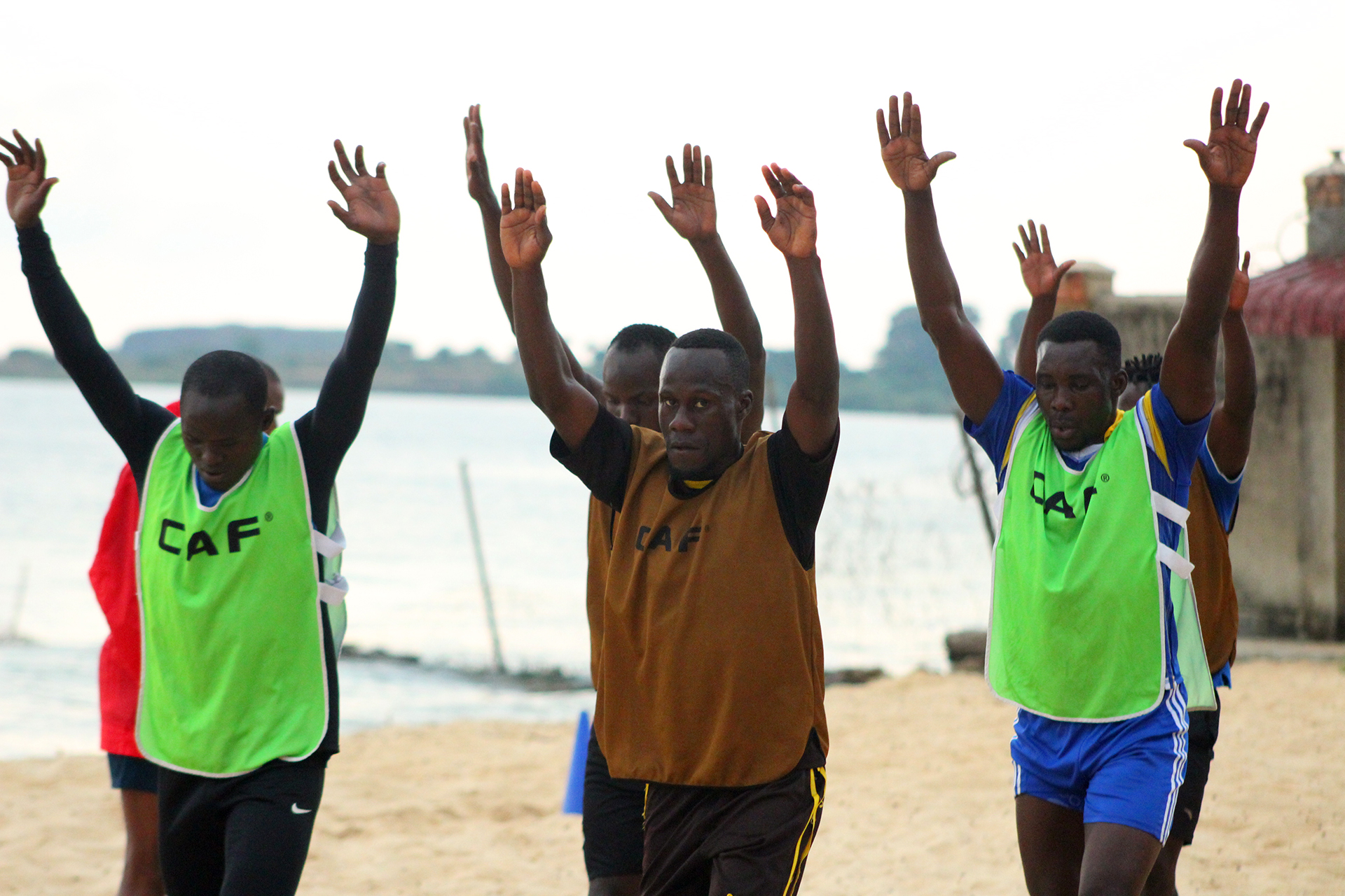L-R; Ochero Sulaiman, Magwari Ronald and Kimuli Thomas in one of the training Sessions