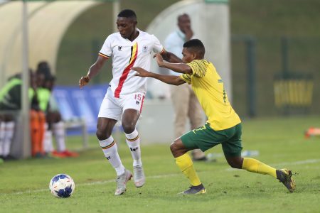 Football - 2019 Cosafa Cup - South Africa v Uganda - Princess Magogo Stadium - Durban - FUFA ...