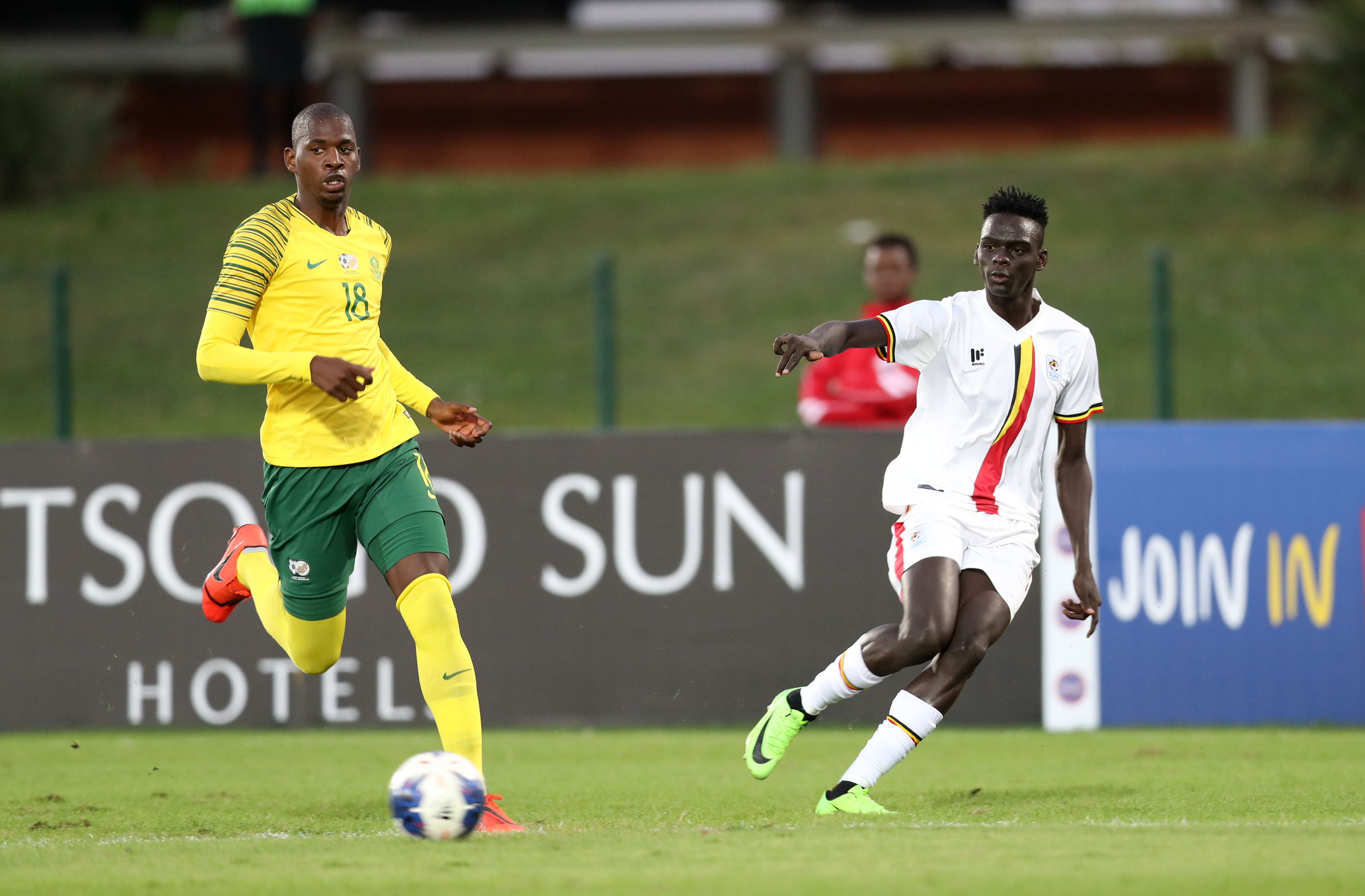 Football - 2019 Cosafa Cup - South Africa v Uganda - Princess Magogo Stadium - Durban - FUFA ...