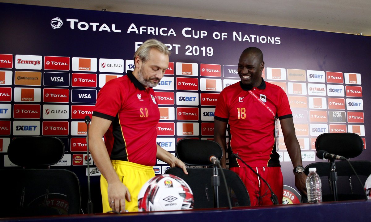 TOTAL Afcon 2019 Finals Uganda Cranes Head Coach Desabre Captain 