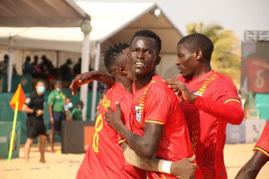 AFCON Beach Soccer 2021: Uganda Sand Cranes edge Tanzania, closer to sealing semifinal berth
