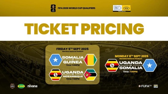Uganda Cranes 2026 FIFA World Cup Qualifiers Tickets to go on Sale Ahead of Namboole Double Header