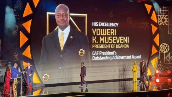President Museveni recognised at CAF Awards 2025 in Morocco